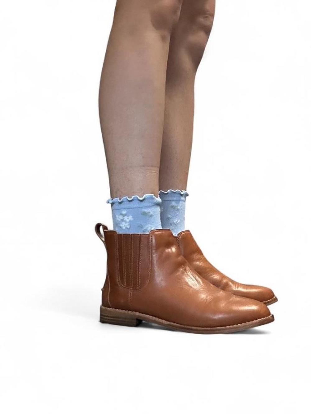 Madewell Leather Ainsley Chelsea ankle Boots with fur lining Women’s size 6.5!